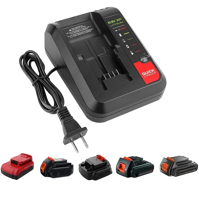 18V Replacement Lithium Battery Charger for Black and Decker PORTER CABLE  Lithium Battery Charger 2A 10.8-20V 100-240V - AliExpress