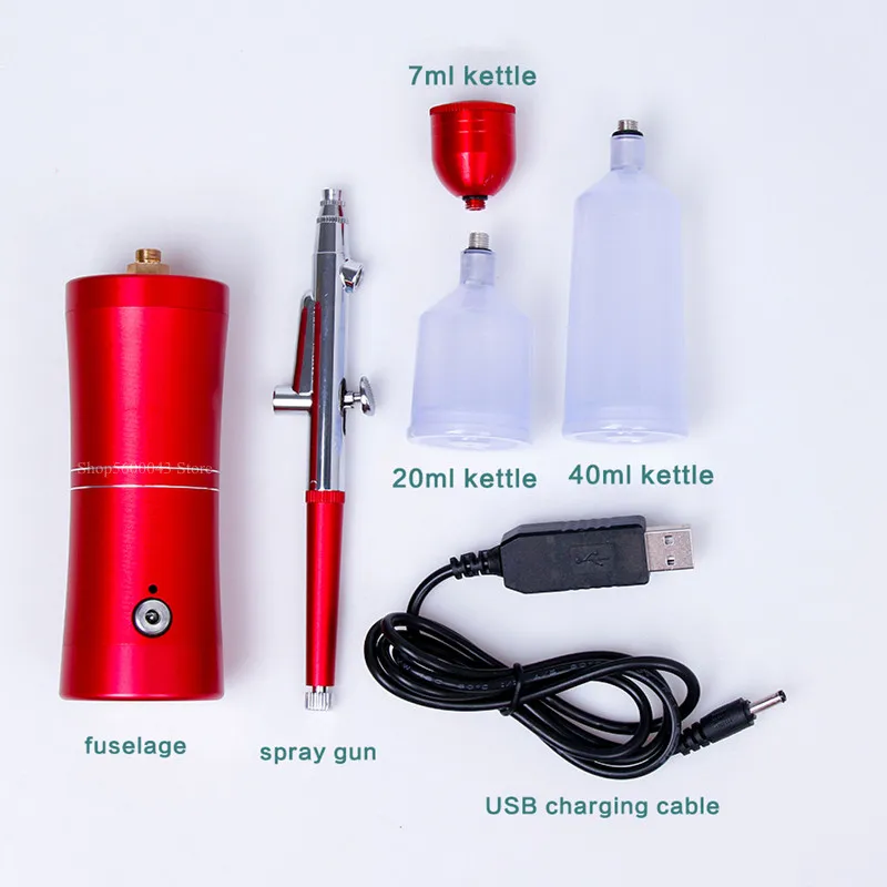 Portable Spray Glaze Pen Stainless Steel Watering Can Glazing Tool No Air Pump Pigment Spray Gun Coloring Tool 4