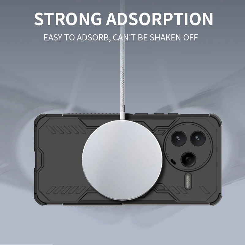 Mecha Heat Dissipation Anti-Drop Magnetic Phone Case with Air Cushion Protection