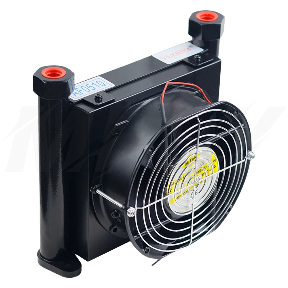 10L/MIN Hydraulic Oil Cooler - Aluminum Alloy Air Cooler With 12V DC Fan-924237