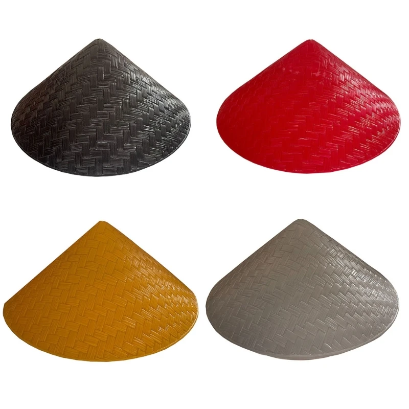 

Stylish Woven Sun Hat Conical Cap Cosplay Asian Hat Farmer Samurais Party Hat