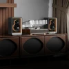 BESTISAN SR15 Active Monitor Bluetooth Speakers 100W Light Effects With Charger LDAC Codecs RCA Aux USB Inputs Bookshef Speakers 4