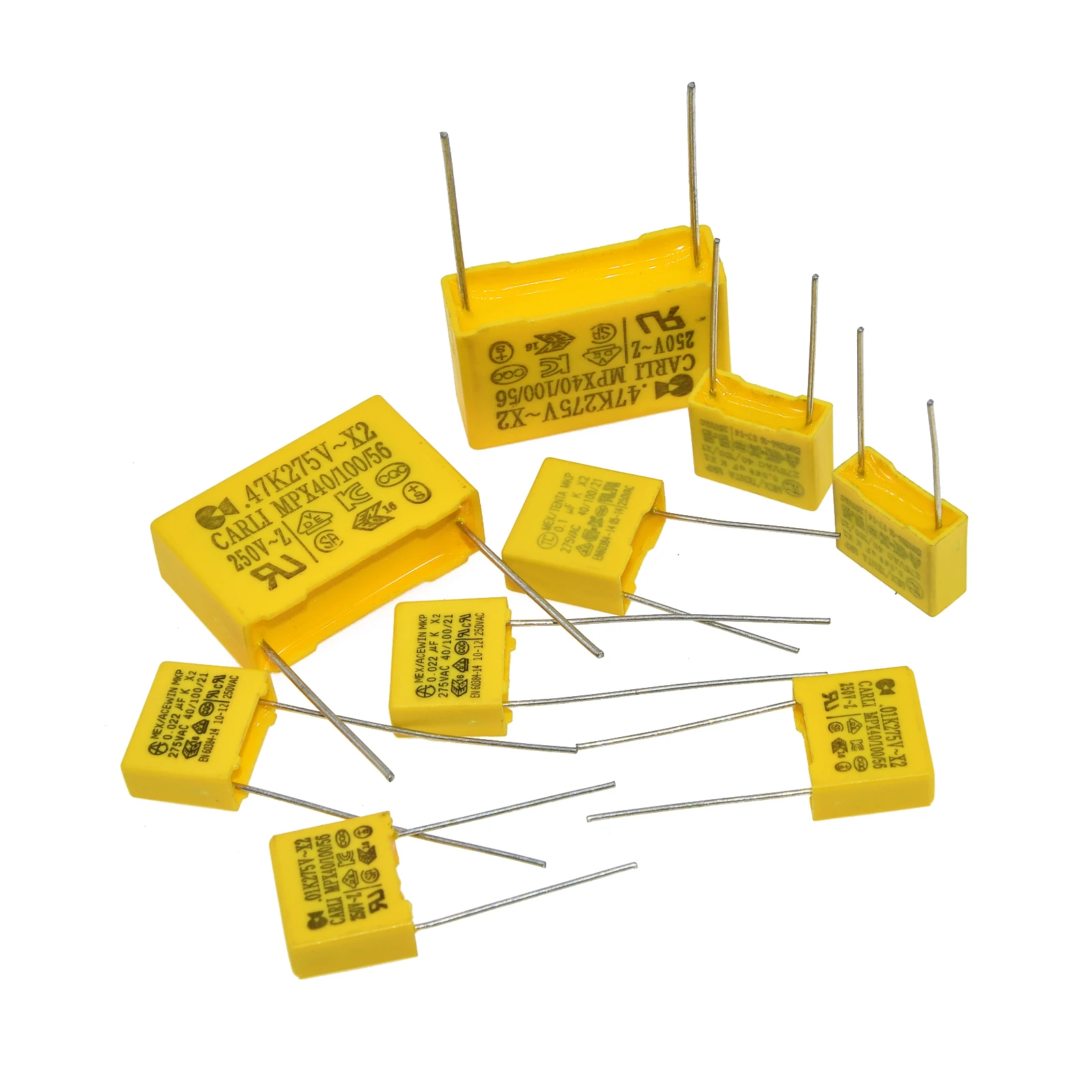 10Stck275VACKondensatorx2Serie001uf22ufPolypropylenFilm