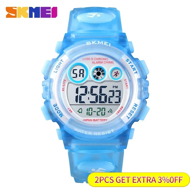 SKMEI 1451 Digital LED Watches Alarm Date Sports Electronic Digital Watch Dropship Fashion Waterproof Children Boy Girl Watch