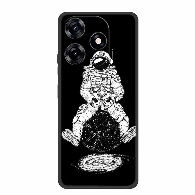 Premium Black Silicone Soft Phone Case - 6.6 Protective Back Cover Shell