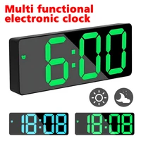 LED Digital Electronic Clock Automatic Dimming Backlight Large Number Alarm Clock Bedside Table Clock Home Office Decoration 1