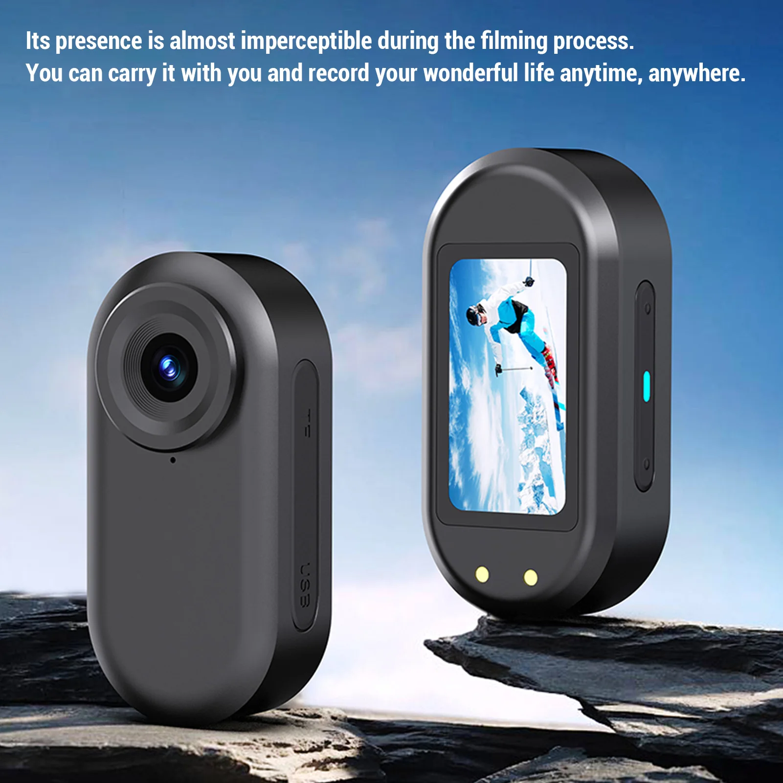 HD Pet Camera Pet Camera with Collar 1080P Anti Shake 0.96 Inch  HD Color Screen Wide Angle Pet Sport Cam for Cycling Outdoor 2