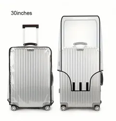 Transparent Waterproof Dustproof Luggage Protector Cover - Durable Travel Accessory PVC Case - 30 inches (PVC box cover)