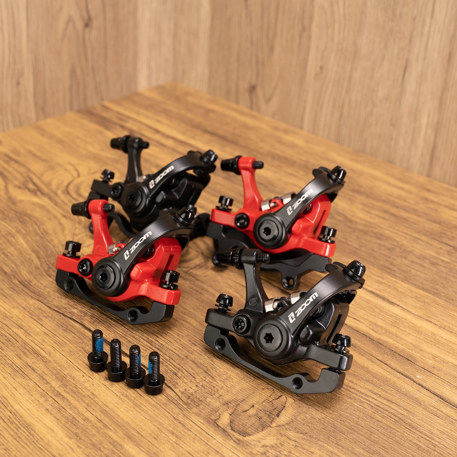 ZOOM DB680 Bicycle Brakes MTB Mechanical Disc Brake Set For MTB Electric Scooters Caliper With Rotor 160mm Winter Cycling Parts