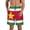 Men's Suriname Flag Beach Pants Shorts Surfing M-2XL Polyester Swimwear Running 1