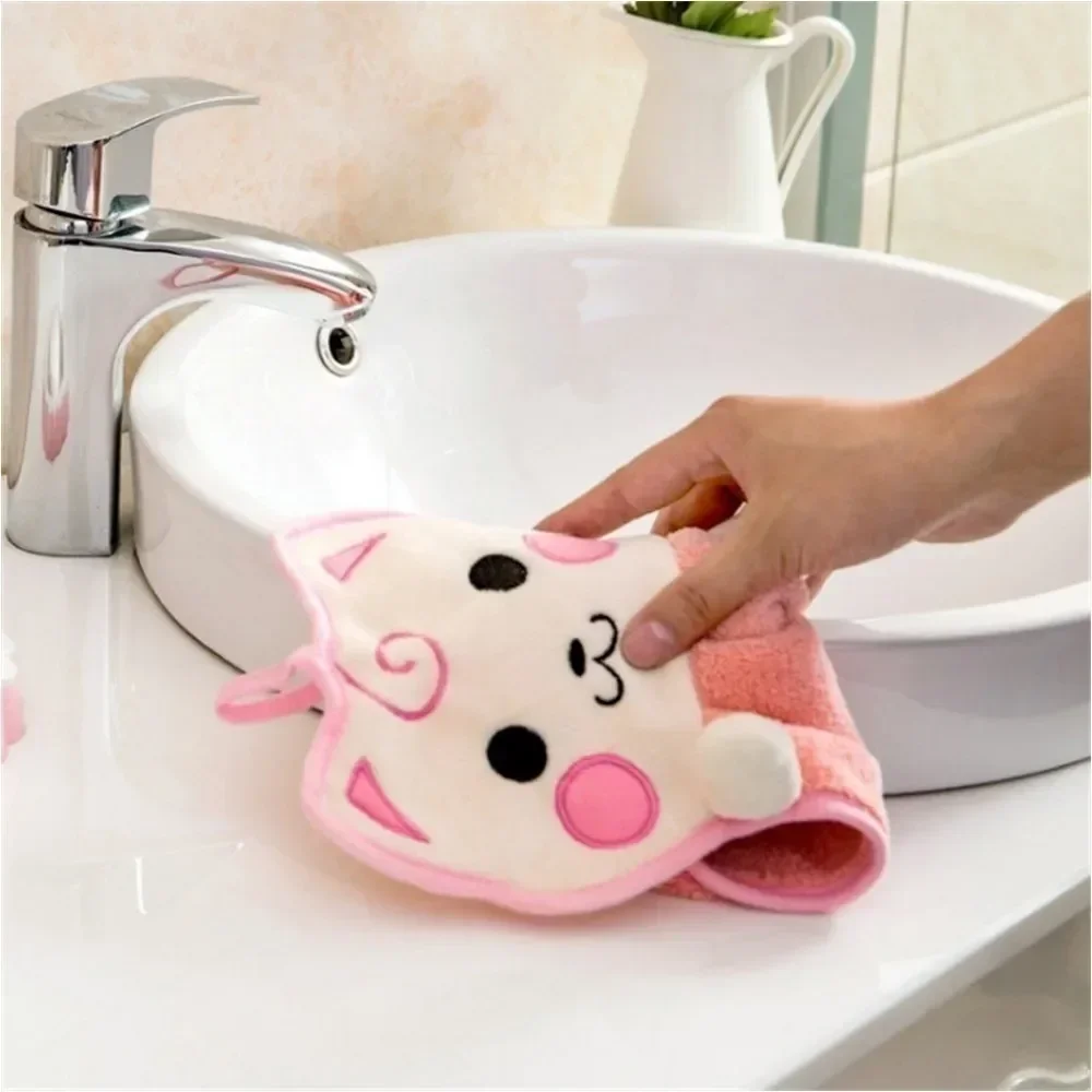 Kitchen home thickened hanging towel microfiber towel bamboo hand towel microfiber hand towel hand towel cotton towel