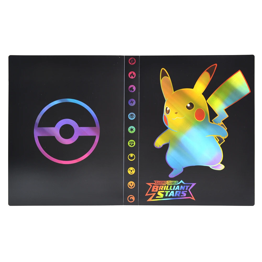 Pokemon Cards Album Book 240pcs Display Binder Charizard Pikachu Anime  Pokémon Toys Collection Pack Booklet Folder Kids Gifts