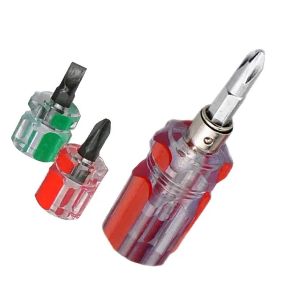 

1-4 шт. мини-отвертка двойного назначения шлицевая/крестовая Расширительная отвертка с перекрестным слоем трещотка для ручных ремонтных инструментов «сделай сам»