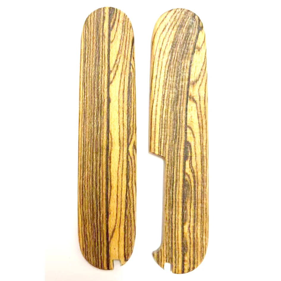 CNC Custom Natural Wood Grip Handle Scales for Swiss Army Knives - DIY Replacement Accessories