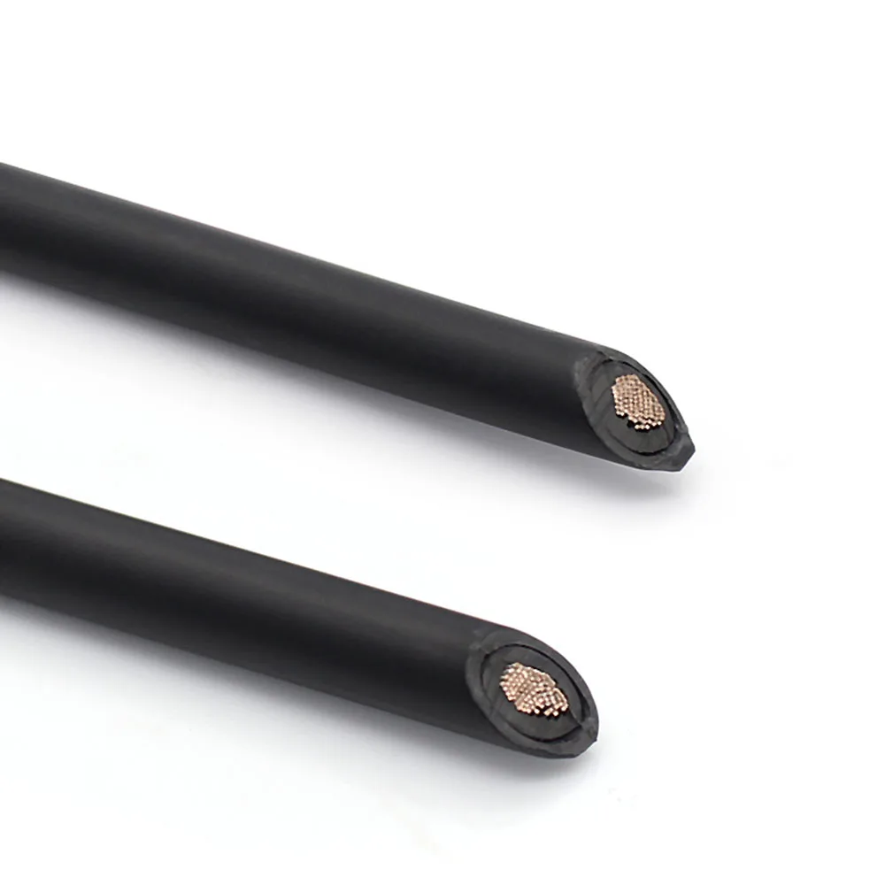 1미터-5미터 1쌍 2.5mm² 4mm² 6mm² 검정색 빨간색 PV 연장 케이블 태양광 발전 시스템용 구리 이중 피복 와이어