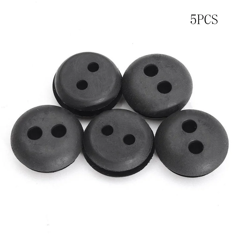 

5pcs 2 Hole Fuel Gas Tank Grommet Replacement For Stihl For Honda For Homelite Trimmer Lawn Mower Blower Universal Rubber