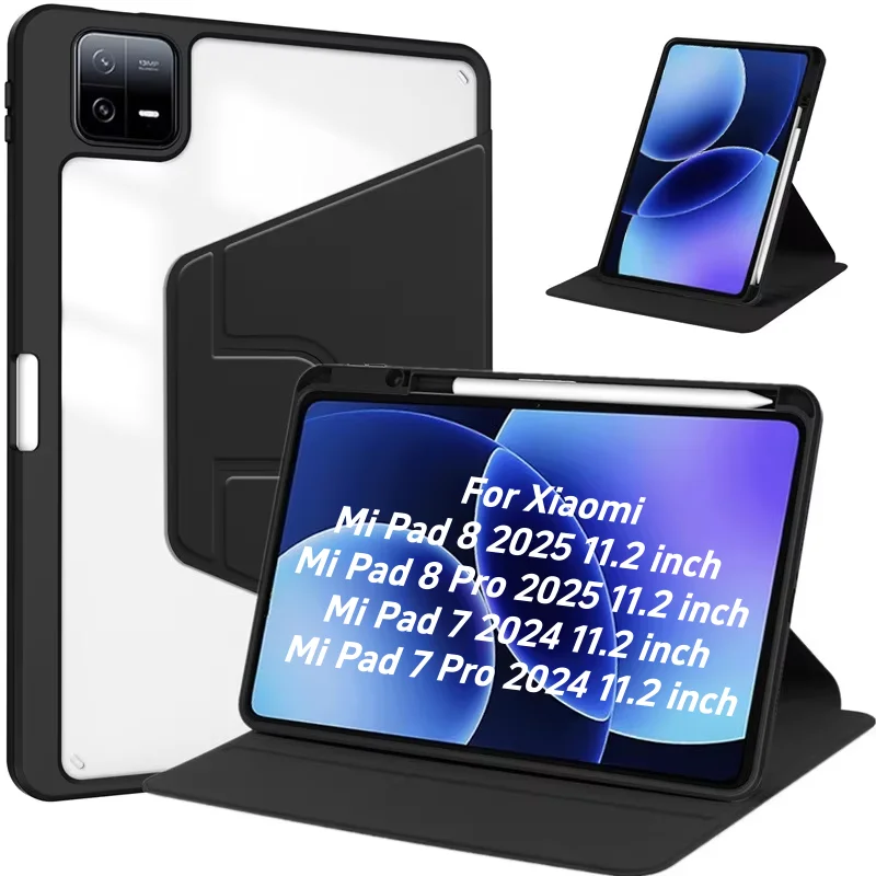 Enhanced Protective 360 Rotating Tablet Case with Pen Holder