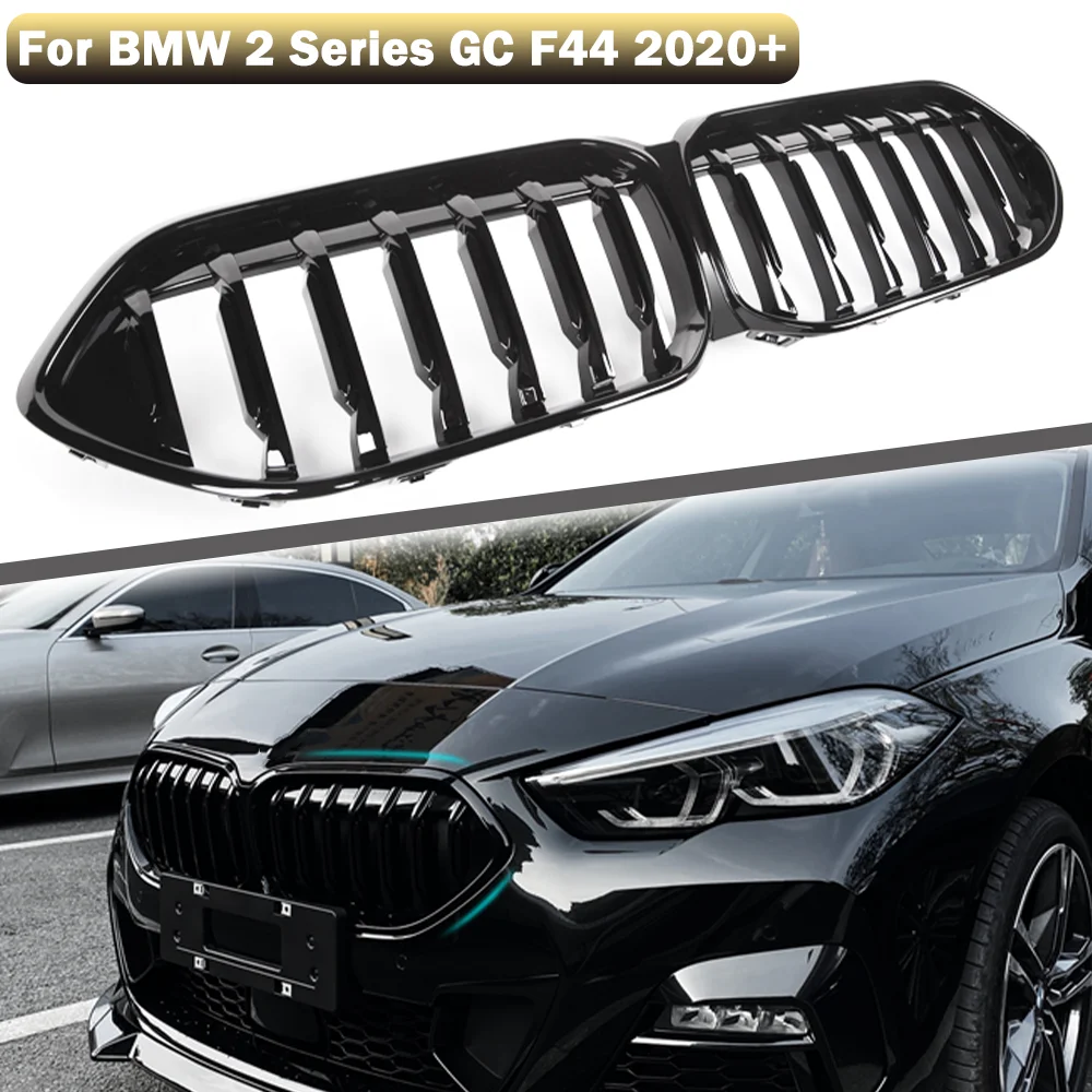 wandelen idee Cursus F44 Kindey Grille For Bmw 2 Series 2021+ Gran Coupe Glossy Black Front  Bumper Grille Car Styling Grills Replacement Part - Racing Grills -  AliExpress