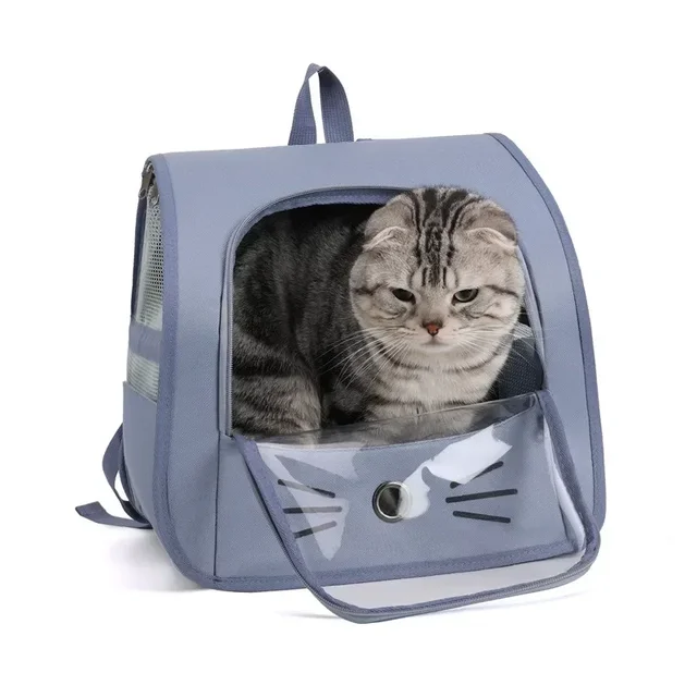 Pet Cat Carrier Bag Cat Backpack Outdoor Breathable Portable Shoulders Bag for Cats Small Dogs Transport Carrier 4