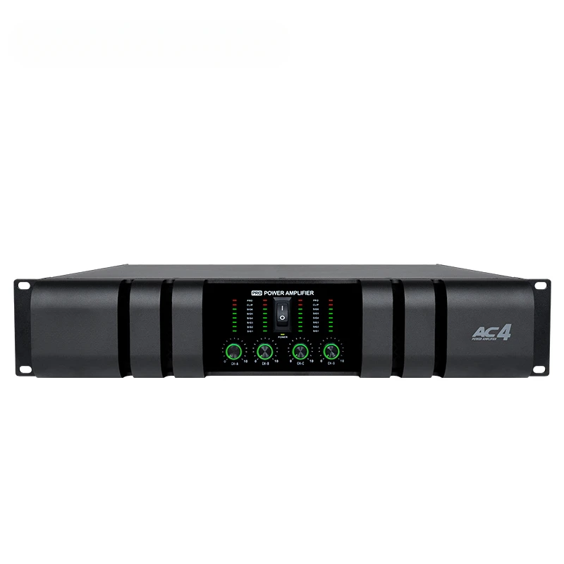 

AC4 New High Quality 4 Channels Stage Master Power Amplifier Professional 800W Speakers Audio Amplifiers