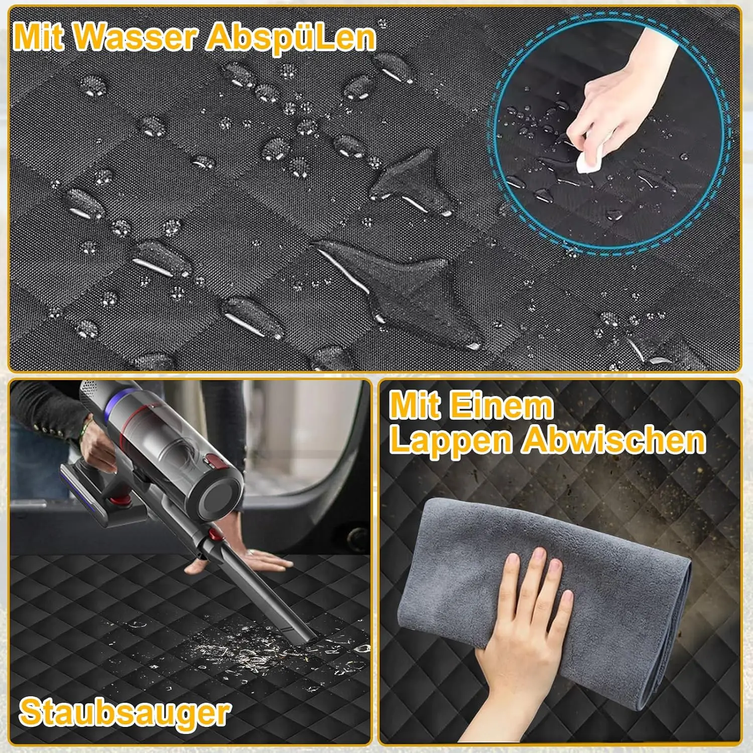 Trunk Cargo Liner for Pet 5-Layer Thicken Oxford Cloth Trunk Carpet Waterproof Anti Slip Wear-Resistant Cushion for Dog