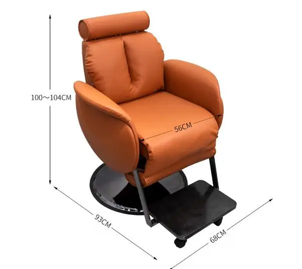 Hair salon chair electric down physiotherapy chair Barber beauty salon lifting oil head hair cutting