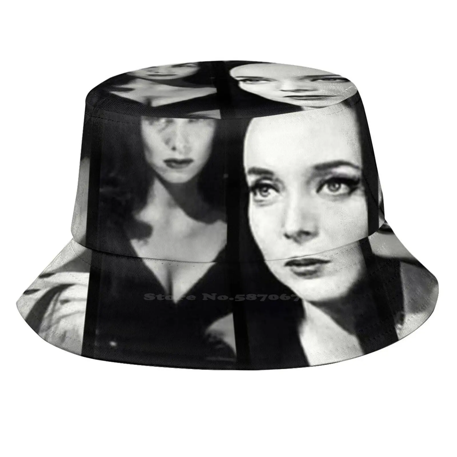 Goth Queens Pieghevole Panama Cappello Da Pescatore Berretto Goth Queens Fan Art Ink Lily Munster Vampira Morticia Addams Gothic Emo Horror Cult