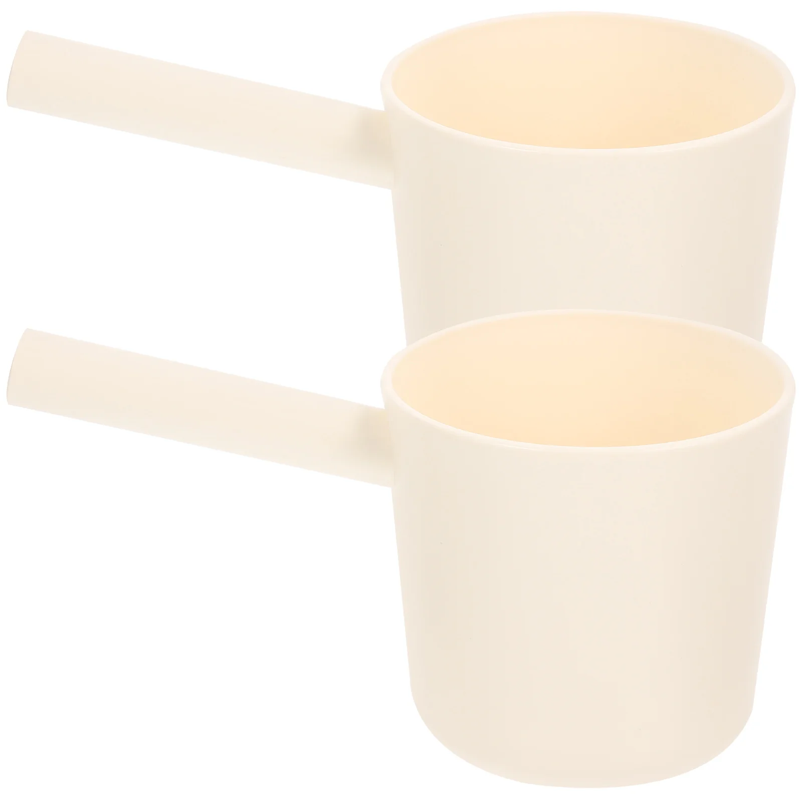 2Pcs Long Handle Water Ladle Bath Ladle Dipper Bathroom Bath Cups for Kitchen Water Scoop Long Handle Scoop