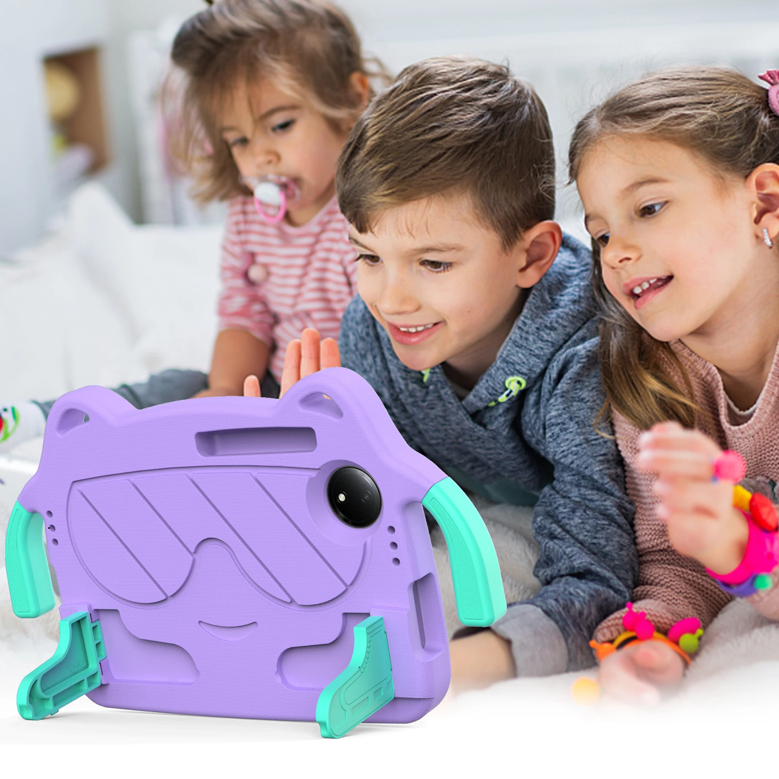 Cartoon EVA Protective Tablet Case with Kickstand