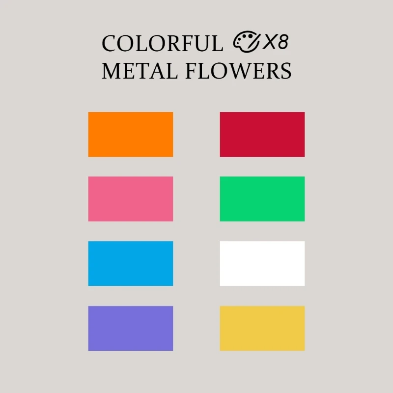 

Металлические цветы, садовые колья, уличные декоративные колья, украшения для двора, садовые растения, цветочные палочки, Прямая