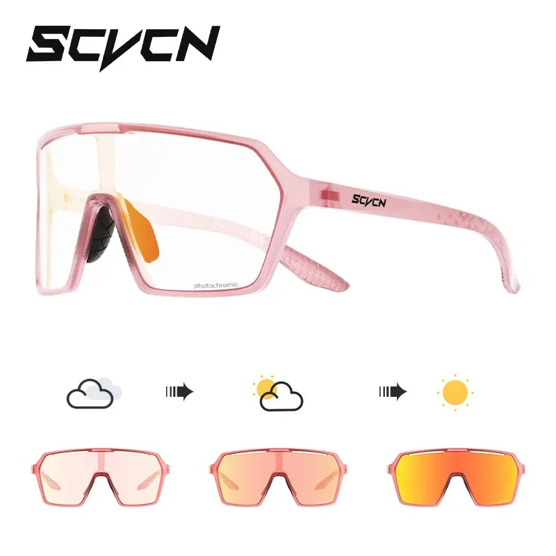 Photochromic UV400 Cycling Sunglasses for Men - Sports, Mountain Bike & Road Bicycle Eyewear