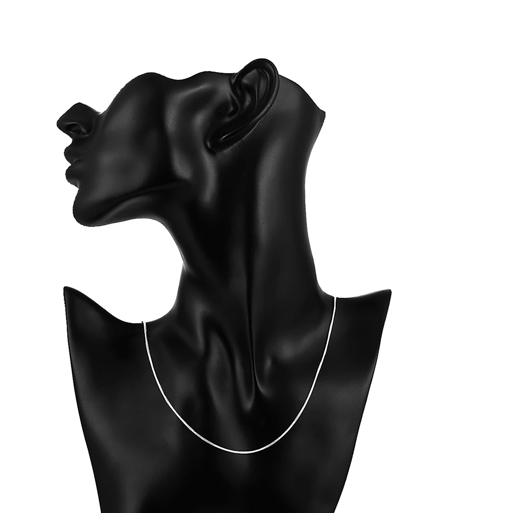 30PCS/lot 925 Stamped silver color fine 1MM Snake chains necklaces for women men Fashion party wedding jewelry set gift