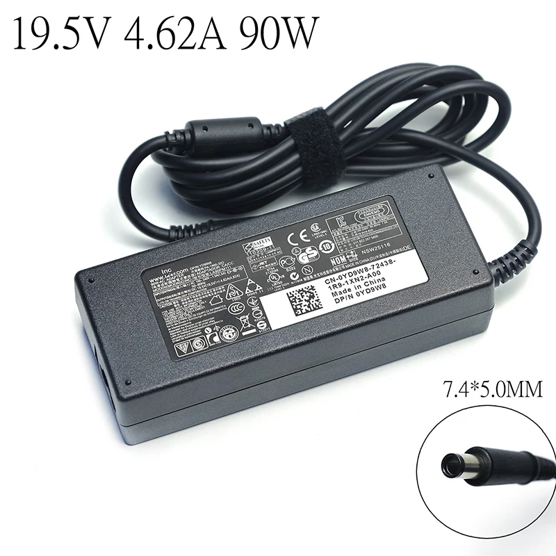 

Блок питания для ноутбука Dell E6320 E6330 E6400 E6410 E6420 E6430, 19,5 в, 7,4 А, 90 Вт, 5,0 * мм, адаптер для быстрой зарядки
