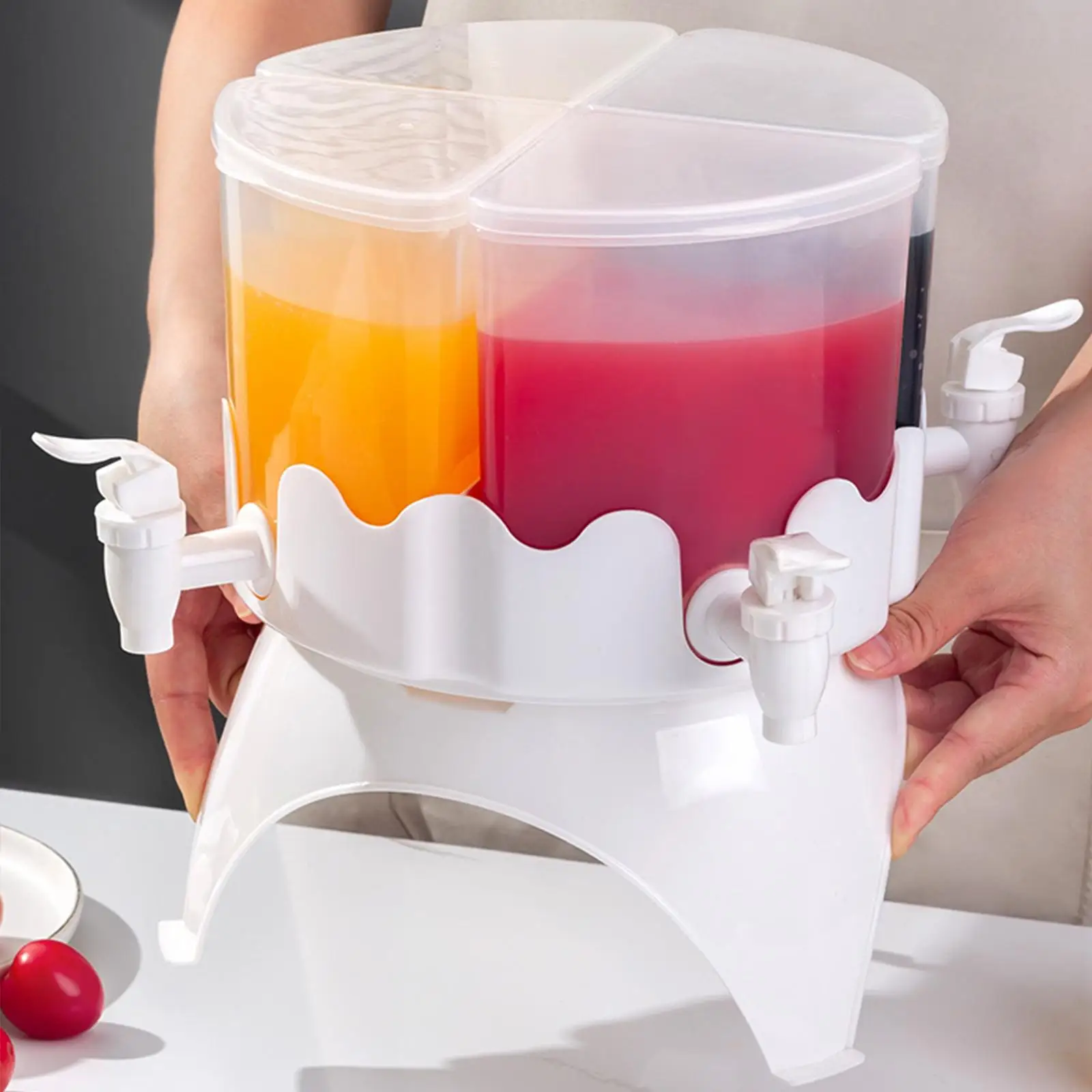 Beverage Dispenser with Spigot Dispenser Rotating Drink Jug Bucket High