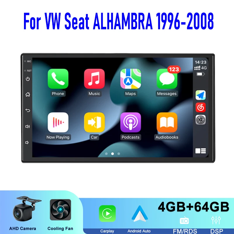 Autoradio Android 14 Pour Seat Alhambra Mk2 2010-2018 Carplay