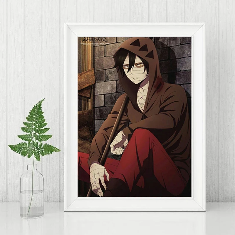 Anjos da morte cartaz anime pintura em tela estilo moderno imagem da parede  para sala de estar decoração casa - AliExpress