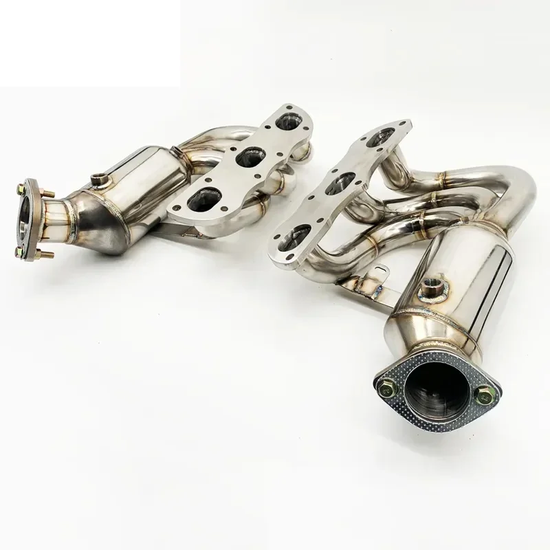 

Section High flow Pipes Exhaust Pipes branch downpipe Exhaust Pipe with For Cayman 981 2.7/3.4L