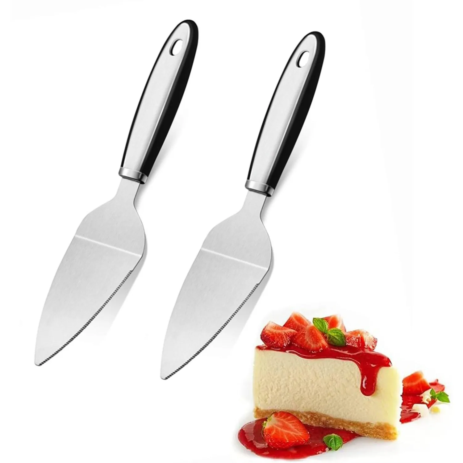 2pc Stainless Steel Cake Server Set 1