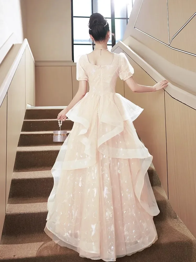 Robe de soiree New Square Collar Slim Dress Women Wedding Elegant Evening  Dresses Formal Party Dress Prom dresses Luxury Dress - AliExpress 320