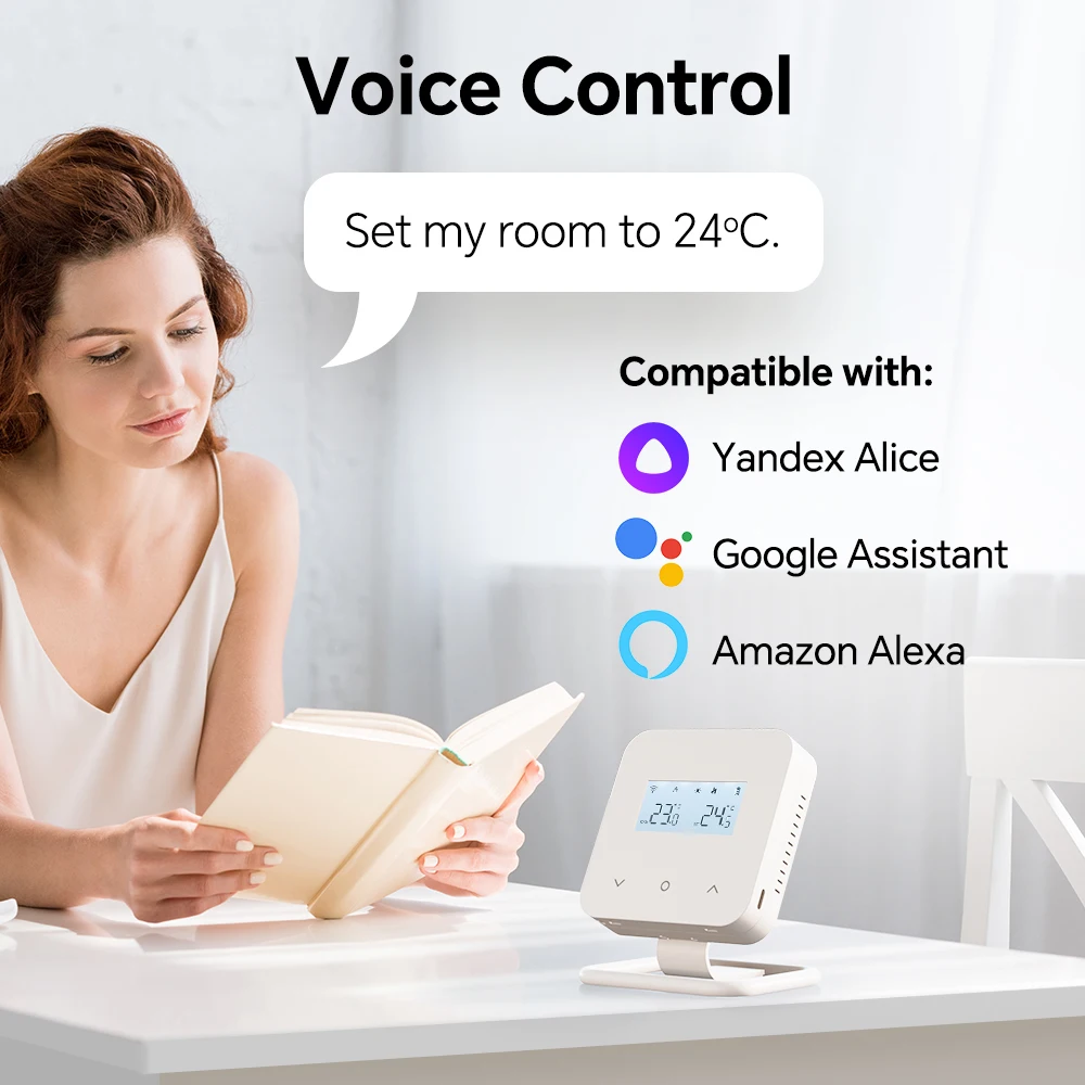Smart Programmable Temperature Controller WiFi Wireless Thermostat for Gas Boile