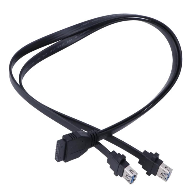 

Dropship Mainboard USB 19Pin to 2 USB3.0 Splitter Cable Shielded USB19Pin to 2 USB3.0