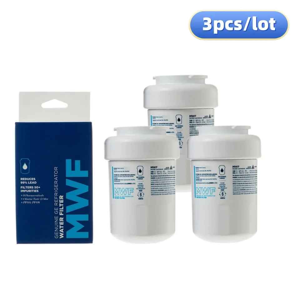 

Replace GE MWF Refrigerator Water Filter For MWFP、MWFA， MWFAP、MWFINT、GWF，3 Pack