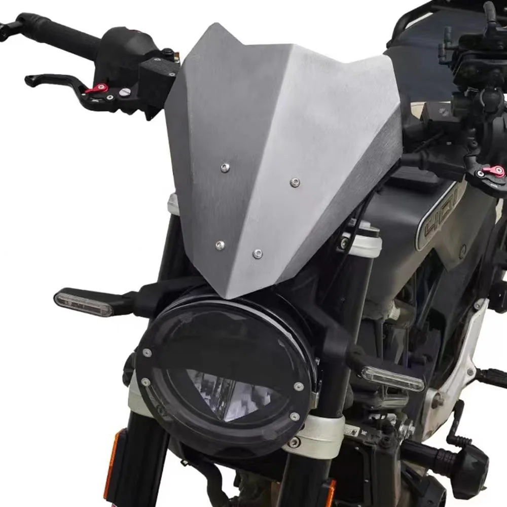 New 2022 Fit Husqvarna Svartpilen 401 Windshield Metal Wind Deflector For Husqvarna Svartpilen 401 / Vitpilen 401