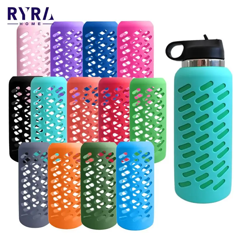 17 oz. Silicone Sleeve Water Bottle