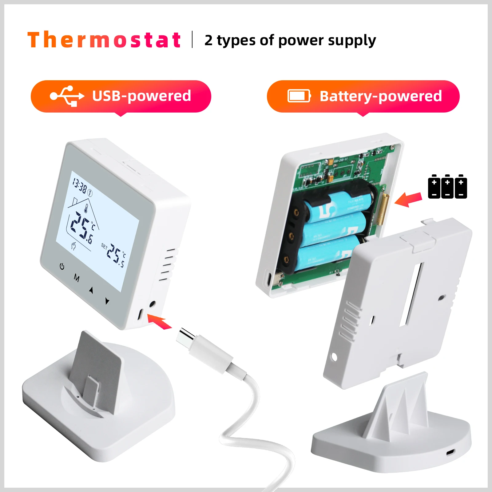 Smart Wireless Thermostat for Gas Boiler Room Heating RF Home Temperature Contro