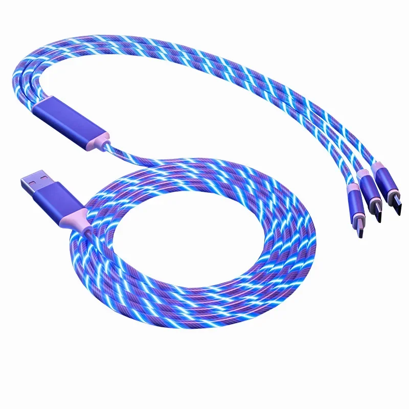 

Светодиодная подсветка 3 в 1, 50 шт., 1,2 м, кабель USB Type-C для быстрой зарядки, микро-шнур, провод для iPhone, Samsung, Xiaomi, аксессуары для телефонов