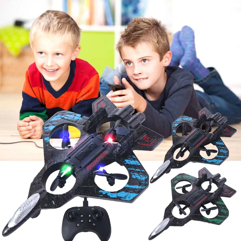 EPP Foam Remote Control Foam Fighter Gravity Sensing 2.4G Stunt Glider Flying Helicopter Durable Rechargeable