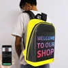LED Advertising Backpack BLUETH Version Portable LED Backpack Magic Smart Walking Billboard APP Control Outdoor Led Display Bag 1