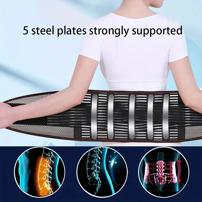 Lumbar Support Belt Anti-Skid Back Braces Waist Belt for Men Women Work Lower Back Pain Relief Spine Lumbar Support Belt