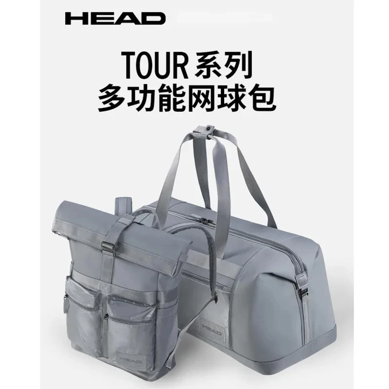 

Original HEAD Women Sport Bag Tennis Racket Bag 2024 Head Tour Series Tenis Backpack Squash Padel Backpack Portable Shoulder Bag